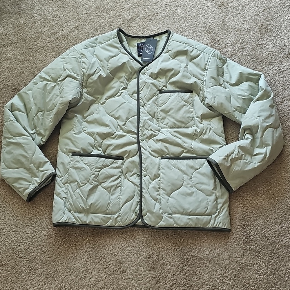 Original Use Men's Green Quilted Jacket Large